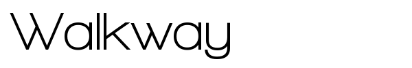 Walkway font preview